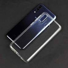 Dlrcase Samsung Galaxy M40 Kılıf Süper Silikon Arka Koruma+Nano Glass Şeffaf