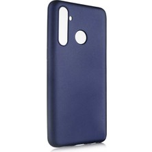 Dlrcase Realme 6i Kılıf Premier Silikon Esnek Koruma+Nano Glass Lacivert