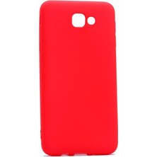 Dlrcase Samsung Galaxy J7 Prime Kılıf Premier Silikon Kırmızı