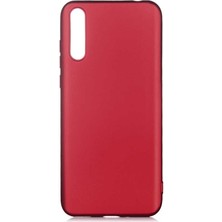 Dlrcase Huawe Y8P Kılıf Premier Silikon Koruma+Nano Glass Mürdüm