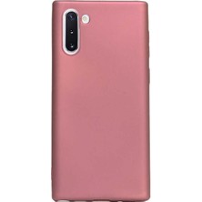 Dlrcase Samsung Galaxy Note 10 Kılıf Premier Silikon Esnek Arka Koruma Mürdüm