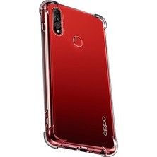 Dlrcase Oppo A91 Kılıf Antishock Ultra Koruma Sert Kapak+Nano Glass Şeffaf