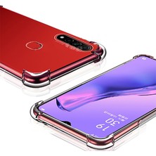 Dlrcase Oppo A91 Kılıf Antishock Ultra Koruma Sert Kapak+Nano Glass Şeffaf