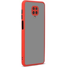 Dlrcase Xiaomi Redmi Note 9 Pro Kılıf Hux Kamera Korumalı Silikon Kırmızı