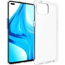 Dlrcase Oppo A73 Kılıf Süper Silikon Şeffaf Koruma+Nano Glass Renksiz