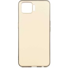 Dlrcase Oppo A73 Kılıf Premier Silikon Mat Koruma+Nano Glass Gold