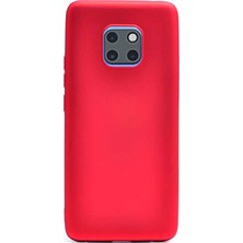 Dlrcase Huawei Mate 20 Kılıf Premier Silikon Arka Koruma Kırmızı