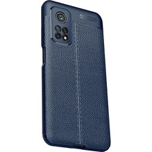 Dlrcase Xiaomi Redmi K30S Kılıf Niss Silikon+Full Kapatan Ekran Lacivert