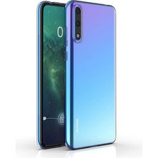 Dlrcase Huawei Y8P Kılıf Süper Silikon Arka Koruma+Nano Glass Renksiz