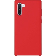 Dlrcase Samsung Galaxy Note 10 Kılıf Lansman Görünüm Silinebilir Silikon Kırmızı