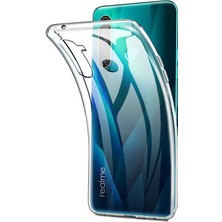 Dlrcase Realme 6i Kılıf Süper Silikon Yumuşak Arka Koruma+Nano Glass Şeffaf