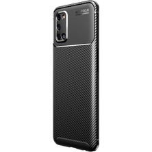 Dlrcase Oppo A72 Kılıf Negro Karbon Dizayn Silikon Siyah