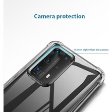 Dlrcase Huawei P40 Pro Kılıf Antishock Ultra Koruma Sert Kapak Şeffaf