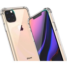 Dlrcase Apple iPhone 11 Pro Kılıf Antishock Ultra Koruma Sert Kapak Şeffaf