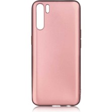 Dlrcase Oppo A91 Kılıf Premier Silikon Esnek Koruma Bronz