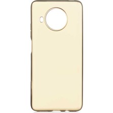 Dlrcase Xiaomi Mi 10T Lite 5g Kılıf Premier Silikon Mat Koruma+Nano Glass Gold