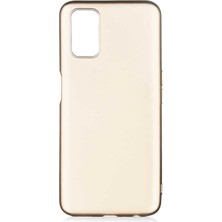 Dlrcase Oppo A72 Kılıf Premier Silikon Esnek Koruma+Nano Glass Gold