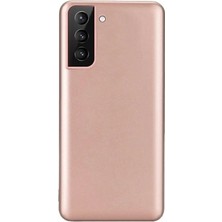 Dlrcase Samsung Galaxy S21 Plus 5g Kılıf Premier Silikon+Full Ekran Koruyucu Bronz