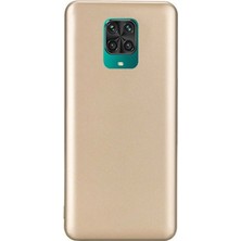 Dlrcase Xiaomi Redmi Note 9 Pro Kılıf Premier Silikon Esnek Koruma Gold