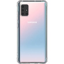 Dlrcase Samsung Galaxy M31S Kılıf Antishock Sert Kapak+Nano Glass Renksiz