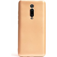 Dlrcase Xiaomi Mi 9t Kılıf Premier Silikon Esnek Arka Koruma Gold