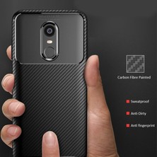 Dlrcase Xiaomi Redmi 5 Plus Kılıf Negro Karbon Dizayn Silikon Lacivert