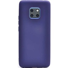 Dlrcase Huawei Mate 20 Kılıf Premier Silikon Arka Koruma Lacivert