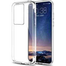 Dlrcase Huawei P40 Pro Kılıf Süper Silikon Koruma+Full Kapatan Ekran Koruyucu Şeffaf