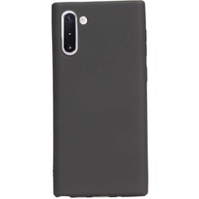 Dlrcase Samsung Galaxy Note 10 Kılıf Premier Silikon Esnek Arka Koruma Siyah