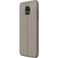 Dlrcase Samsung Galaxy A6 Plus 2018 Kılıf Niss+Nano Ekran Koruma Bej