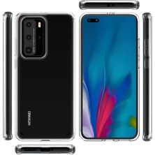 Dlrcase Huawei P40 Pro Kılıf Coss Şeffaf Sert Kapak Şeffaf