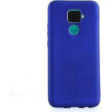 Dlrcase Huawei Mate 30 Lite Kılıf Premier Silikon Esnek Arka Koruma Mavi