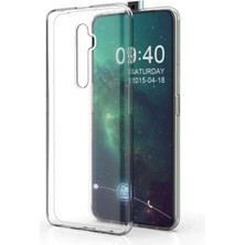 Dlrcase Oppo Reno 2z Kılıf Süper Silikon Arka Koruma+Nano Glass Şeffaf