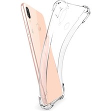 Dlrcase Samsung Galaxy M20 Kılıf Antishock Ultra Koruma+Nano Glass Şeffaf