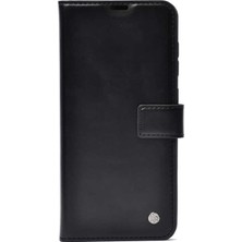 Dlrcase Xiaomi Redmi Note 8 Kılıf Kar Delüx Cüzdan Kartvizitli Kopçalı Siyah