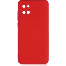 Dlrcase Samsung Galaxy Note 10 Lite Kılıf Mara Silikon Mat Soft Kamera Korumalı Lansman Kırmızı