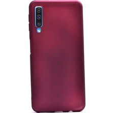 Dlrcase Samsung Galaxy A50S Kılıf Premier Silikon Esnek Arka Koruma Mürdüm