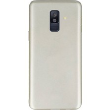 Dlrcase Samsung Galaxy A6 Plus 2018 Kılıf Premier Silikon Mat Kapak Gold