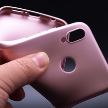 Dlrcase Huawei Y7 2019 Kılıf Premier Silikon Esnek Koruma+Nano Glass Gold