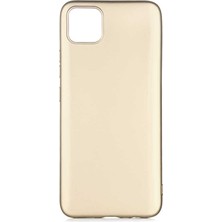 Dlrcase Realme C11 Kılıf Premier Silikon Koruma+Nano Glass Gold