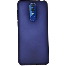 Dlrcase Alcatel 3 2019 Kılıf Premier Silikon Esnek Koruma+Nano Glass Lacivert