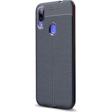 Dlrcase Xiaomi Redmi Note 7 Kılıf Niss Silikon Koruma+Nano Glass Lacivert