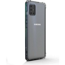 Dlrcase Samsung Galaxy A71 Kılıf Antishock Ultra Koruma Kapak+Nano Glass Şeffaf