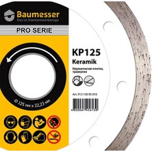 Baumesser Keramik Sekil 1A1R Seramik Testeresi Ebat 115X1,4X8X22,23 mm