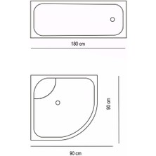 Zethome Tropik Banyo Duş Perdesi 3182 Tek Kanat 1X180X200