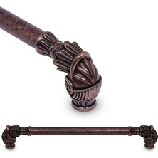 BADEM10 Alyans Çekmece Dolap Kapak Kulpu Kulbu 224 mm Antik Bakır Metal Kulp