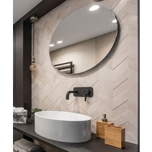 80*60 Beyaz Ledli Elips Anyo Aynası