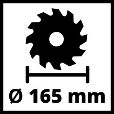 Einhell Te-Cs 18/165-1 Li  Akülü Daire Testere + 2 x 2.5 Ah Starter Kit