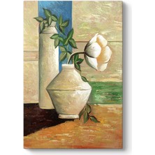 Tabloshop Eski Çiçek Vazo Iı Tablosu