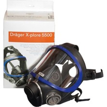Drager X-Plore 5500 Epdm/pc Tam Yüz Maskesi Mavi Renk x 5 Adet